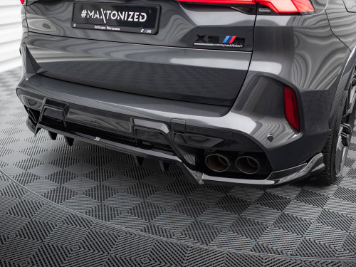 Maxton Central Rear Splitter (Vertical Bars) BMW X5 M F95 Facelift
