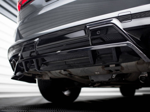 Maxton Central Rear Splitter (Vertical Bars) BMW X5 M F95 Facelift