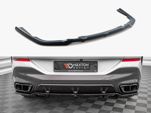 Maxton Central Rear Splitter (Vertical Bars) V.1 BMW X6 M-Pack G06