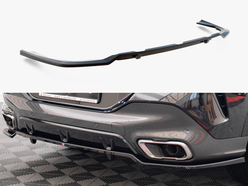 Maxton Central Rear Splitter (Vertical Bars) V.3 BMW X6 M-Pack G06