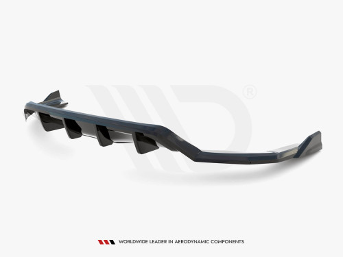 Maxton Central Rear Splitter (Vertical Bars) BMW X6 M Sport F16