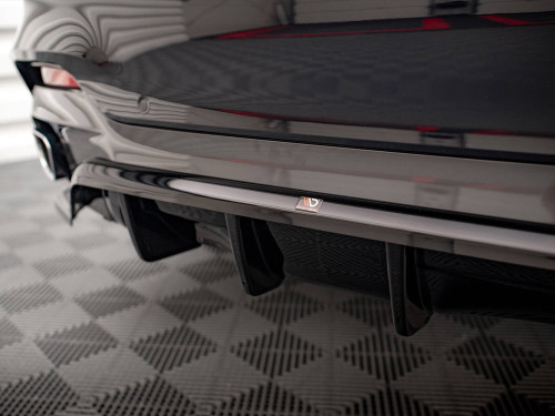 Maxton Central Rear Splitter (Vertical Bars) BMW X6 M Sport F16 Maxton Central Rear Splitter (Vertical Bars) BMW X6 M Sport F16