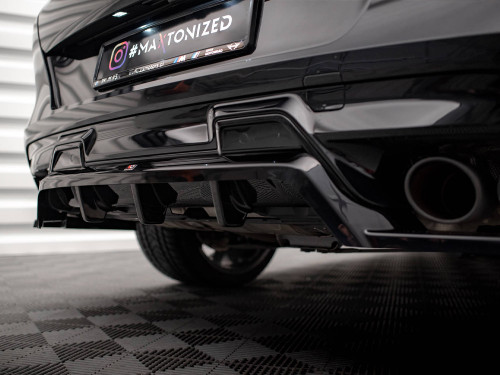 Maxton Central Rear Splitter (Vertical Bars) BMW X6 M F96 Maxton Central Rear Splitter (Vertical Bars) BMW X6 M F96