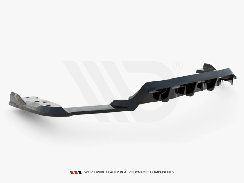 Maxton Central Rear Splitter (Vertical Bars) BMW X6 M F96 Maxton Central Rear Splitter (Vertical Bars) BMW X6 M F96