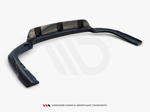 Maxton Central Rear Splitter (Vertical Bars) V.1 BMW X6 M-Pack G06 Facelift