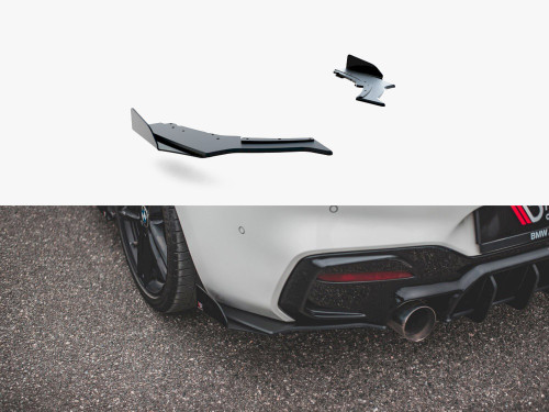 Maxton Street PRO Rear Side Splitters V.3 + Flaps BMW 1 F20 M140i