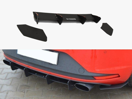 Maxton Seat Leon III Cupra Rear Diffuser &amp; Rear Side Splitters
