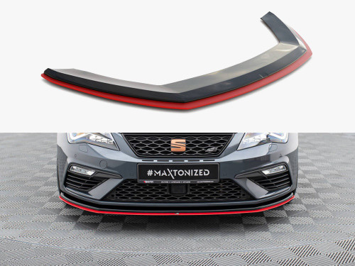 Maxton Front Splitter V.3 Seat Leon Cupra / FR Mk3 FL