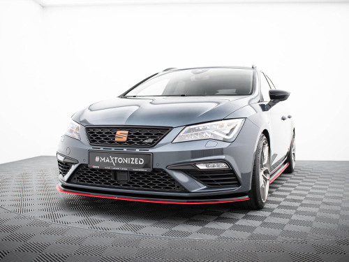 Maxton Front Splitter V.3 Seat Leon Cupra / FR Mk3 FL