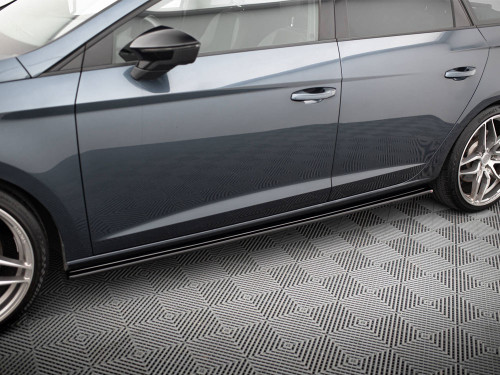 Maxton Side Skirts Diffusers V.2 Seat Leon Mk3 Cupra / FR Facelift