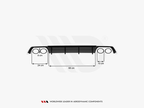 Maxton Rear Valance V.3 Seat Leon Cupra ST Mk3 FL