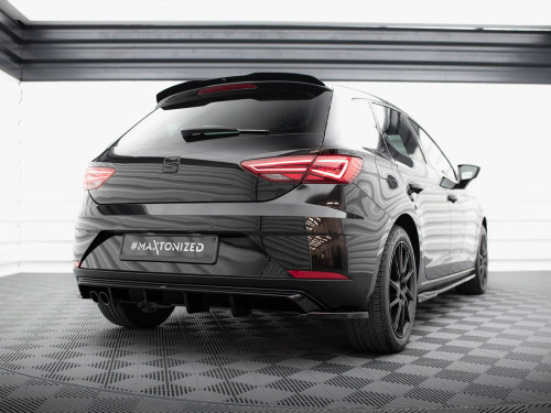 Maxton Rear Side Splitters V.2 Seat Leon Hatchback Mk3 Facelift