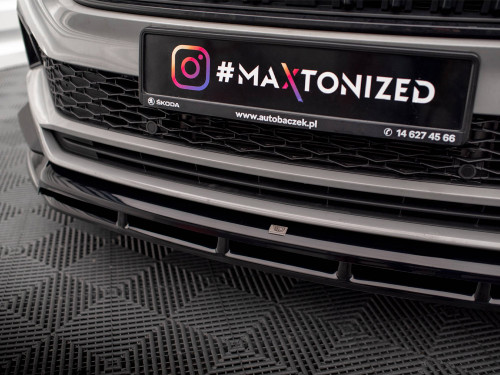 Maxton Front Splitter Skoda Karoq Sportline Mk1 Facelift Maxton Front Splitter Skoda Karoq Sportline Mk1 Facelift