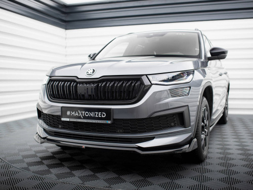 Maxton Front Splitter V.2 Skoda Kodiaq Sportline Mk1 Facelift