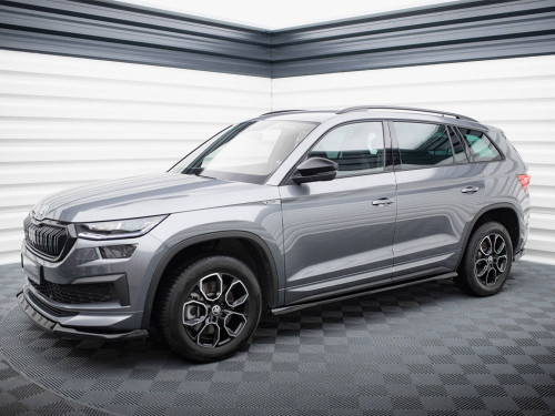 Maxton Side Skirts Diffusers Skoda Kodiaq Sportline Mk1 Facelift