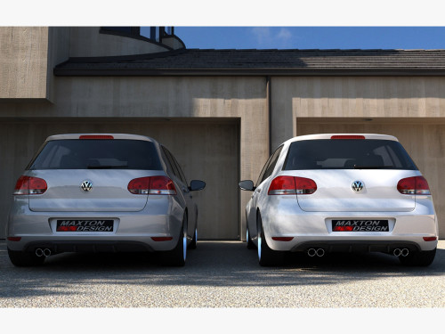 Maxton Rear Valance VW Golf VI With 2 Exhaust HOLE