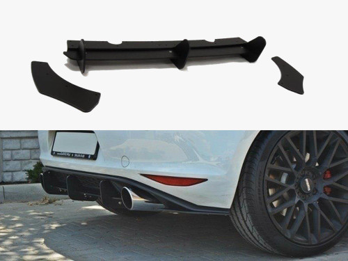 Maxton VW Golf MK7 GTI Rear Diffuser &amp; Rear Side Splitters