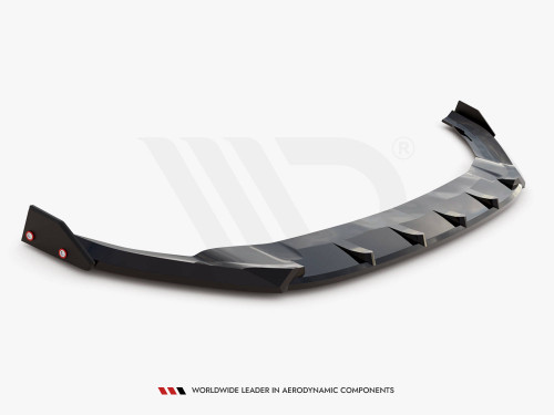 Maxton Front Splitter V.5 + Flaps Volkswagen Golf R / R-Line Mk7