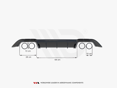 Maxton Rear Valance VW Golf R Mk7 (2013-2016)