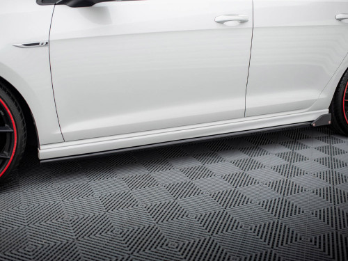 Maxton Side Skirts Diffusers V.3 + Flaps Volkswagen Golf R / R-Line Mk7