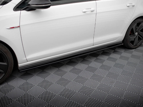 Maxton Side Skirts Diffusers VW Golf 7 GTI Preface / Facelift (Wide)