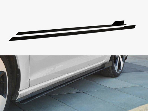 Maxton Racing Side Skirts Diffusers VW Golf GTI 7.5 (2017-)