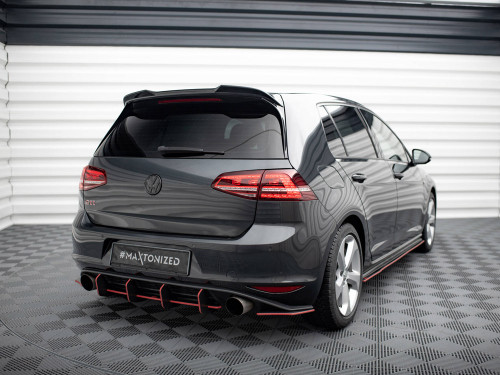 Maxton Spoiler CAP 3D Volkswagen Golf R / R-Line / GTI Mk7