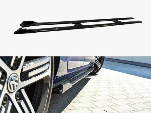 Maxton Side Skirts Diffusers V.1 Volkswagen Golf R / R-Line Mk7 Facelift