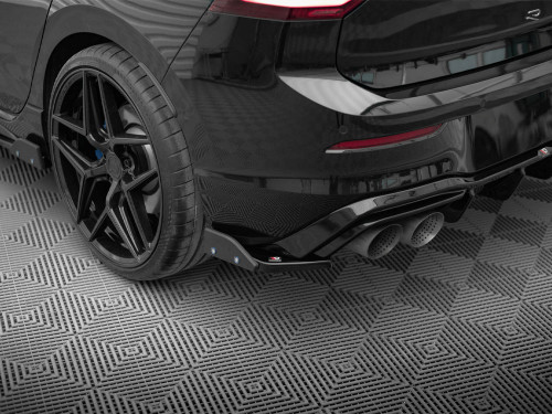 Maxton Rear Side Splitters V.6 + Flaps Volkswagen Golf R Mk8