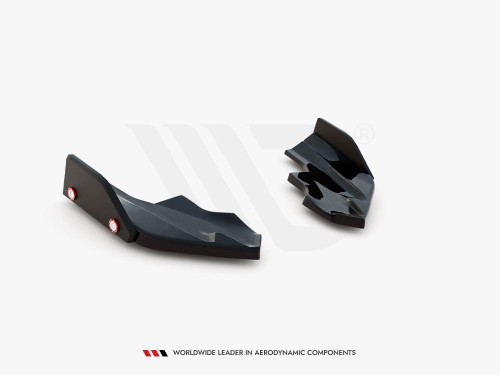 Maxton Rear Side Splitters V.6 + Flaps Volkswagen Golf R Mk8