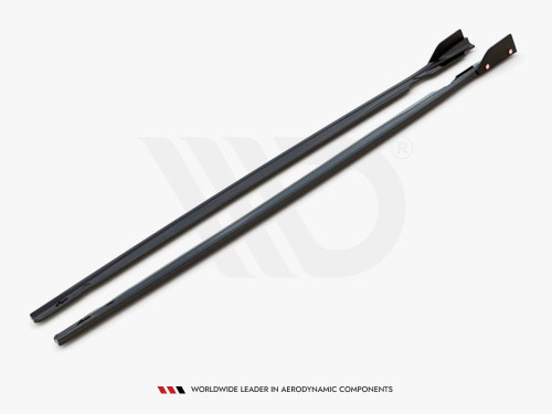Maxton Side Skirts Diffusers V.2 + Flaps VW Golf R Mk8