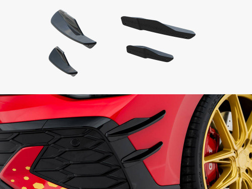 Maxton Front Bumper Wings (Canards) Volkswagen Golf GTI Clubsport Mk8 Facelift