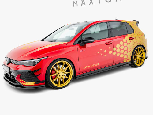 Maxton Side Skirts Diffusers V.2 Volkswagen Golf GTI Clubsport Mk8 Facelift
