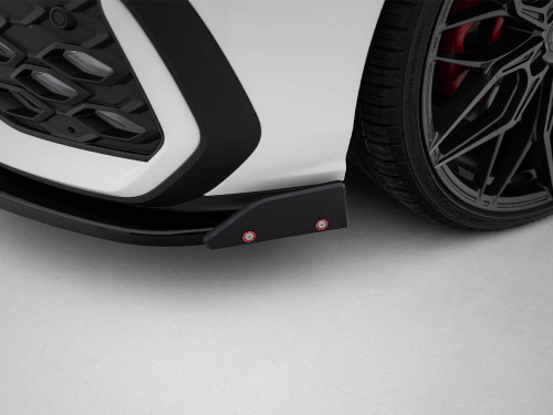 Maxton Front Splitter V.2 + Flaps Volkswagen Golf GTI / GTE / R-Line Mk8 Facelift
