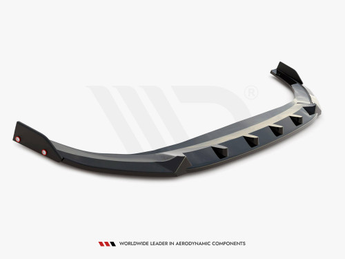 Maxton Front Splitter V.2 + Flaps Volkswagen Golf GTI / GTE / R-Line Mk8 Facelift