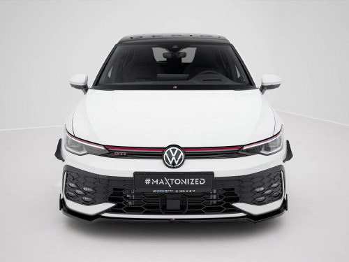 Maxton Front Splitter V.3 + Flaps Volkswagen Golf GTI / GTE / R-Line Mk8 Facelift Maxton Front Splitter V.3 + Flaps Volkswagen Golf GTI / GTE / R-Line Mk8 Facelift