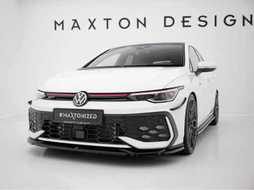 Maxton Front Splitter V.4 Volkswagen Golf GTI / GTE / R-Line Mk8 Facelift