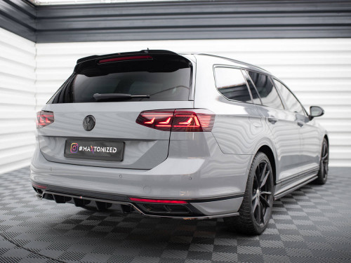 Maxton Rear Splitter (Vertical Bars) Volkswagen Passat R-Line B8 Facelift