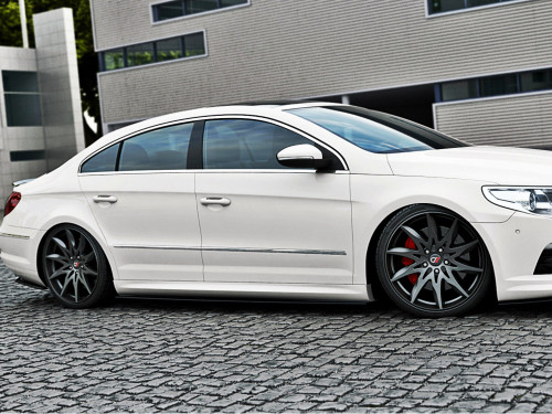 Maxton Side Skirts Diffusers VW Passat CC R36 Rline (Preface)
