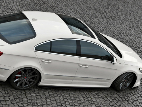 Maxton Side Skirts Diffusers VW Passat CC R36 Rline (Preface)