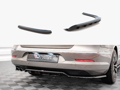 Maxton Central Rear Splitter (Vertical Bars) VW Passat CC