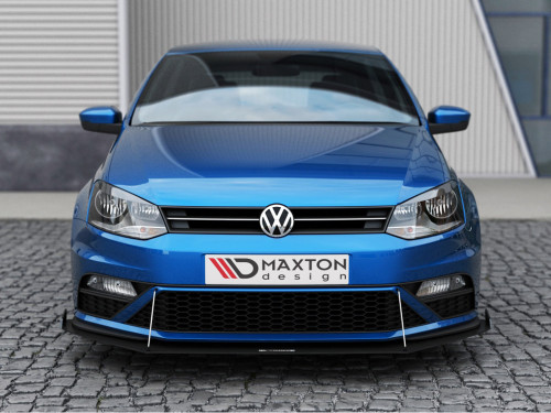Maxton Front Racing Splitter (with wings) Volkswagen Polo GTI Mk5 Facelift