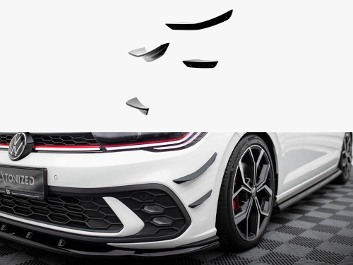 Maxton Front Bumper Wings (Canards) Volkswagen Polo GTI Mk6 Facelift