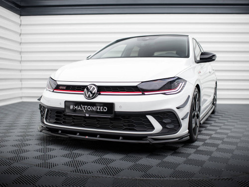 Maxton Front Splitter V.2 Volkswagen Polo GTI Mk6 Facelift Maxton Front Splitter V.2 Volkswagen Polo GTI Mk6 Facelift