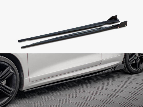 Maxton Side Skirts Diffusers V.2 + Flaps Volkswagen Scirocco R Mk3