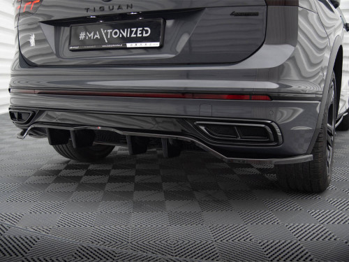 Maxton Rear Splitter (Vertical Bars) Volkswagen Tiguan R-Line Mk2 Facelift