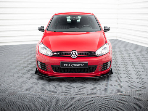 Maxton Street PRO Front Splitter V.3 + Flaps VW Golf GTI Mk6