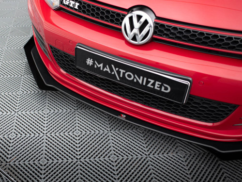 Maxton Street PRO Front Splitter V.3 + Flaps VW Golf GTI Mk6