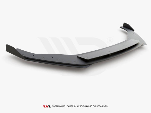 Maxton Street PRO Front Splitter + Flaps Volkswagen Golf R / R-Line Mk7 Facelift