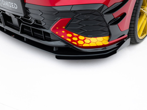 Maxton Street PRO Front Splitter + Flaps Volkswagen Golf GTI Clubsport Mk8 Facelift